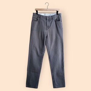 Lands’ End MENS Traditional Fit Stretch Jeans Light Grey Denim Pants MENS 32